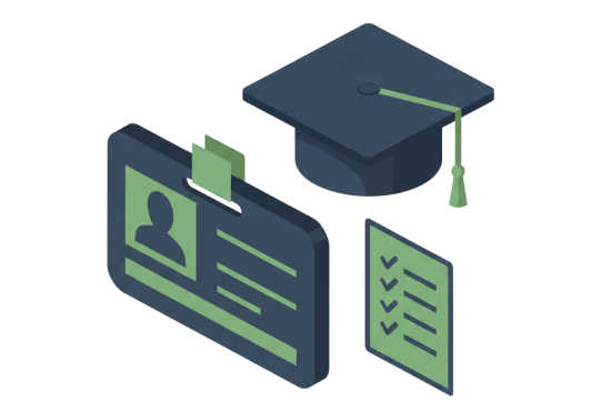 Student profile with academic history and activities