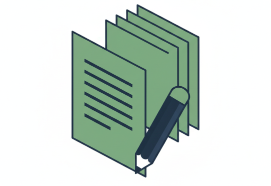 Essay writing workspace with version history