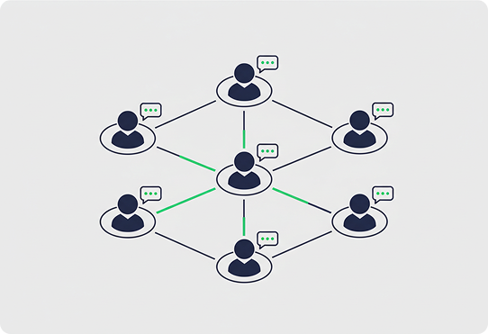 Community and peer networking spaces