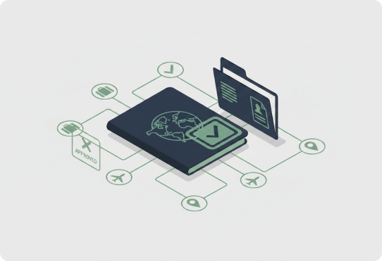 Visa support and application status tracking