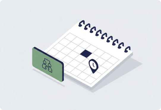 Orientation scheduling and pre-arrival information