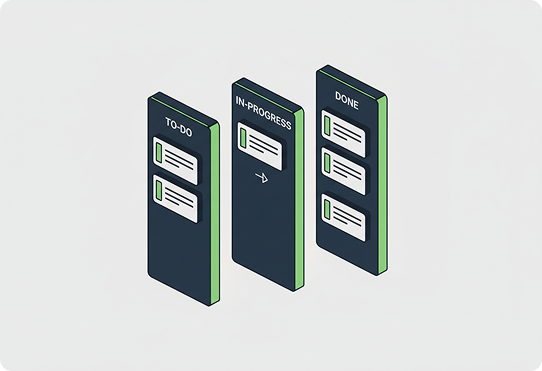 Progress tracking and status update dashboard