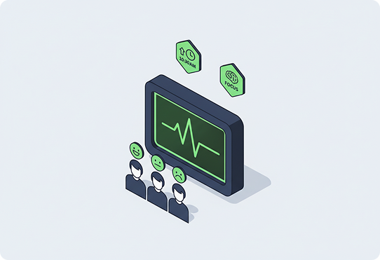Wellbeing pulse monitoring with sentiment tracking