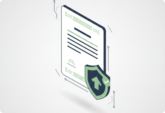 Document authentication with status per file